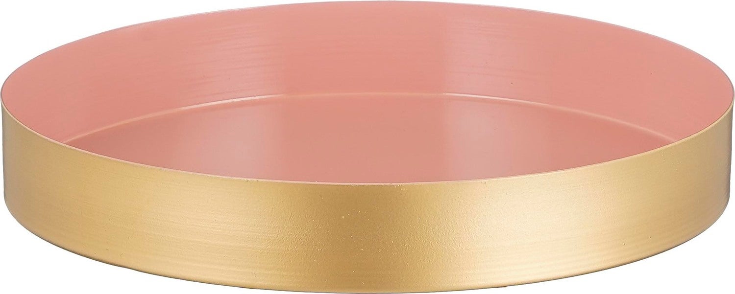 Mica Decorations dienblad Passo roze D 21 H 2,5 cm