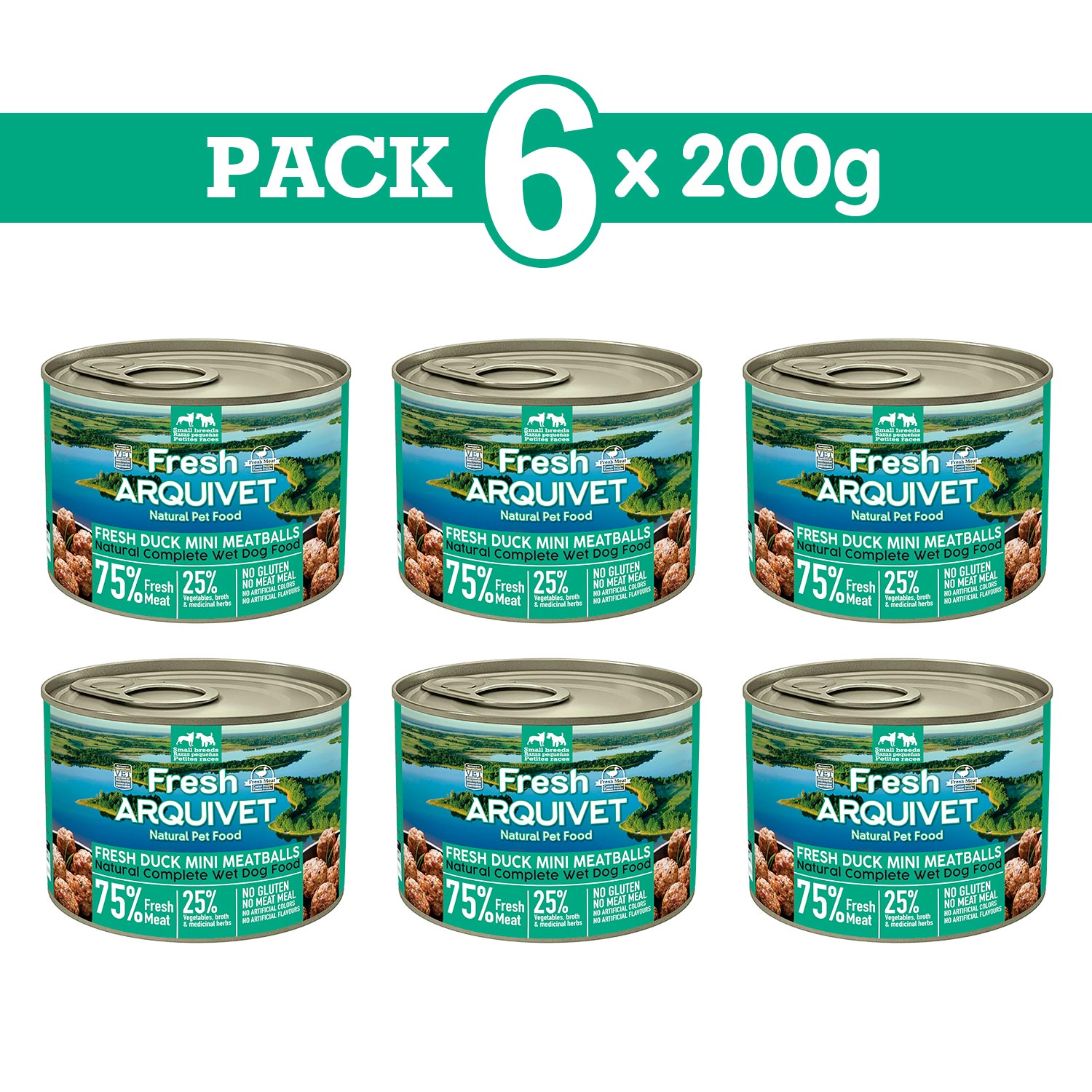 Almôndegas de pato frescas mini da Arquivet, 200g