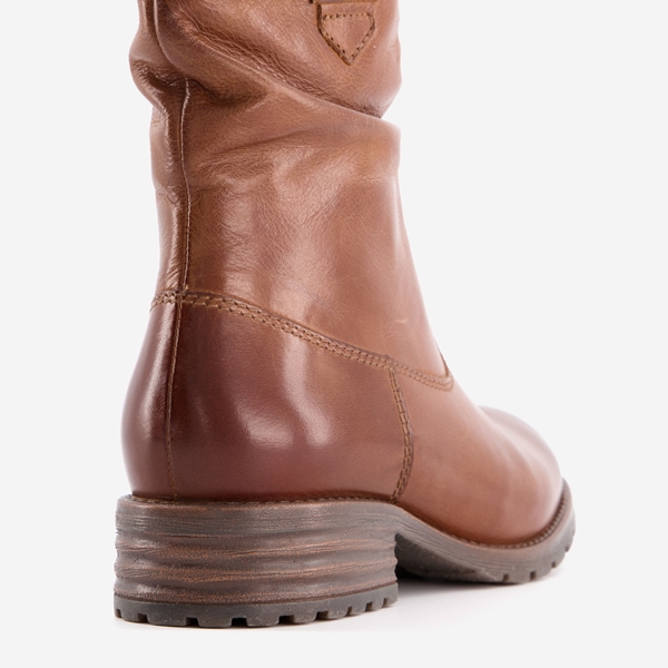 Hush Puppies gevoerde leren dames enkellaarsjes