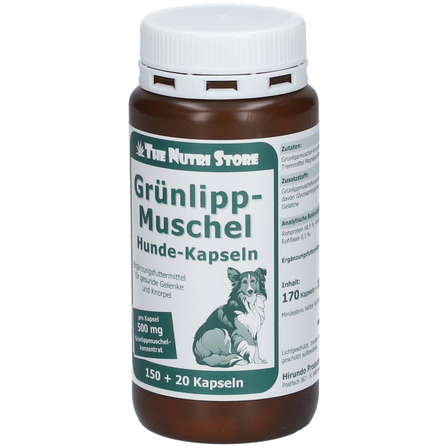 The Nutri Store Grünlippmuschel 500 mg für Hunde