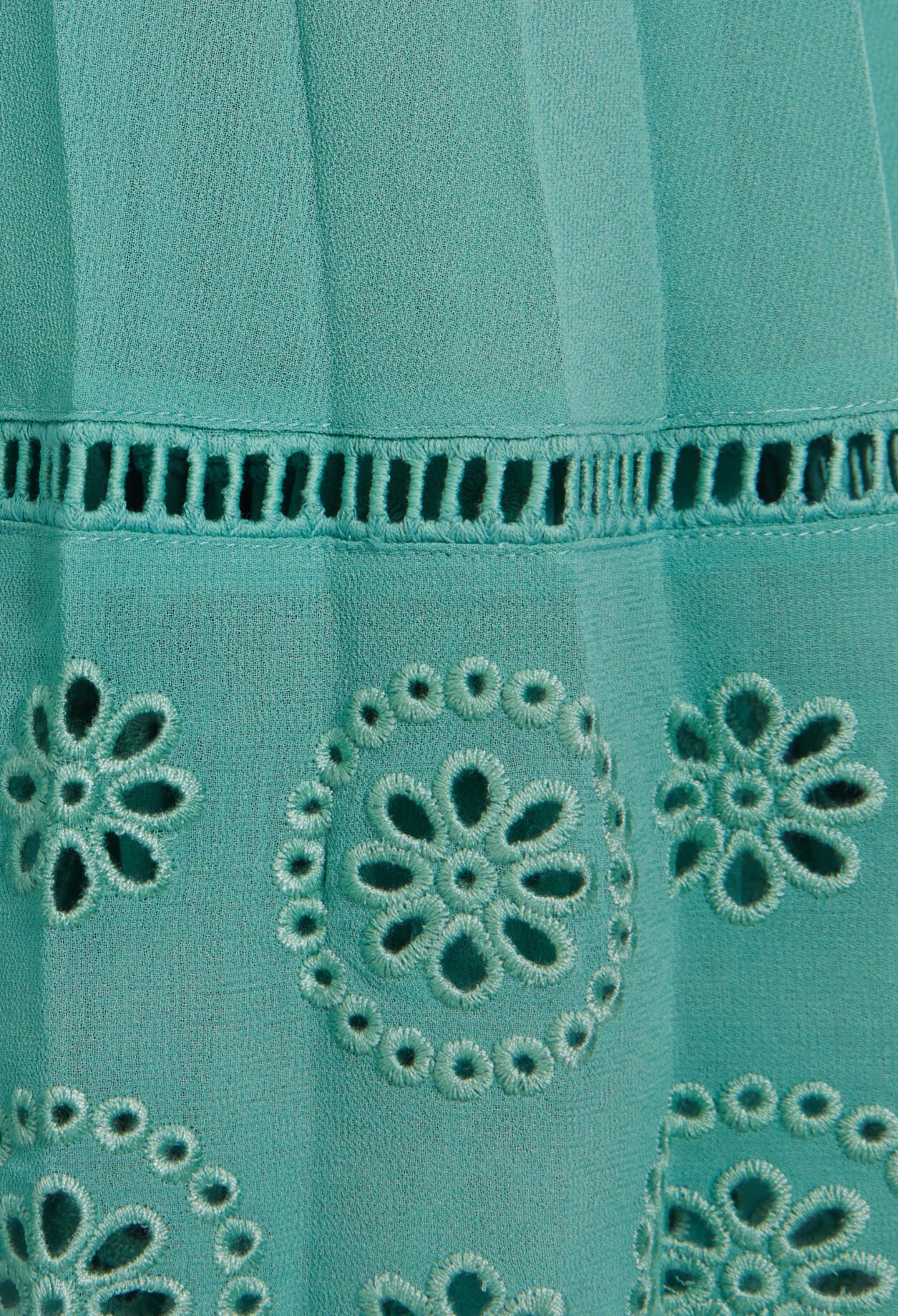 Robe midi bimati&egrave;re vert d'eau