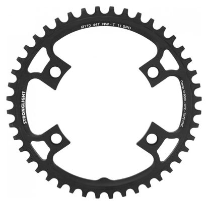 PLATEAU GRAVEL 4BRA D.110 POUR SHIMANO ULTEGRA 6800 STRONGLIGHT CT2 44DTS MONO NOIR COMPATIBLE SHIMANO DURA-ACE 9000 - 105 5800