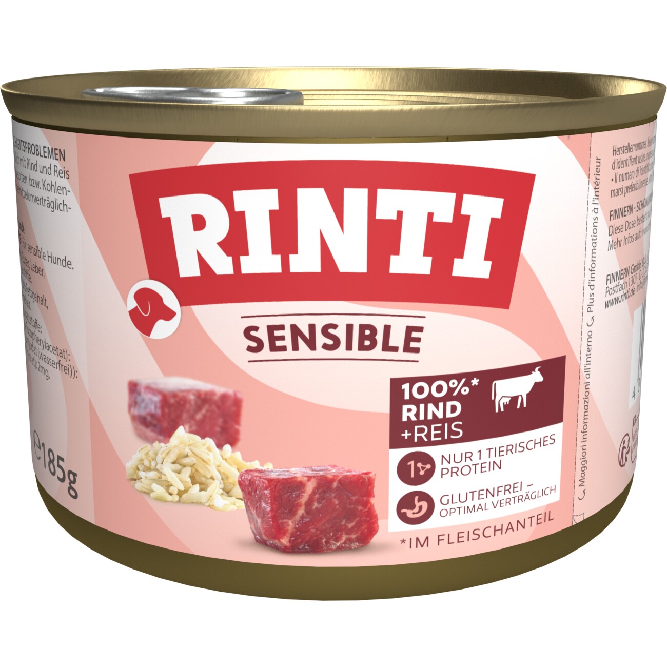 RINTI Sensible 12x185g Rind und Reis