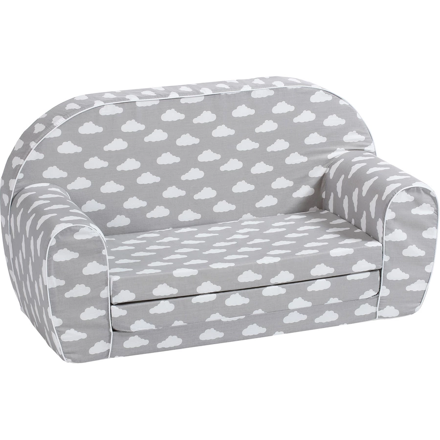 knorr toys® Kindersofa Grey white clouds grau