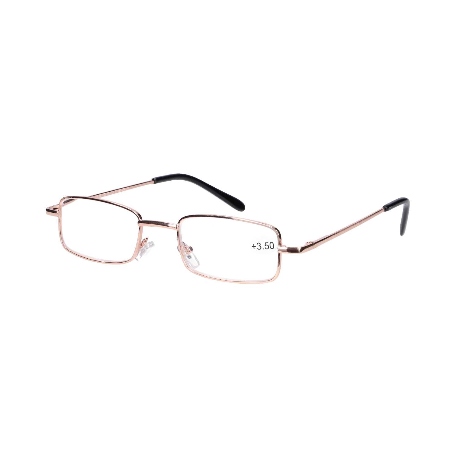 Star Optic Lesehilfe MD6 aus Metall +3,5 Dioptrien gold glänzend