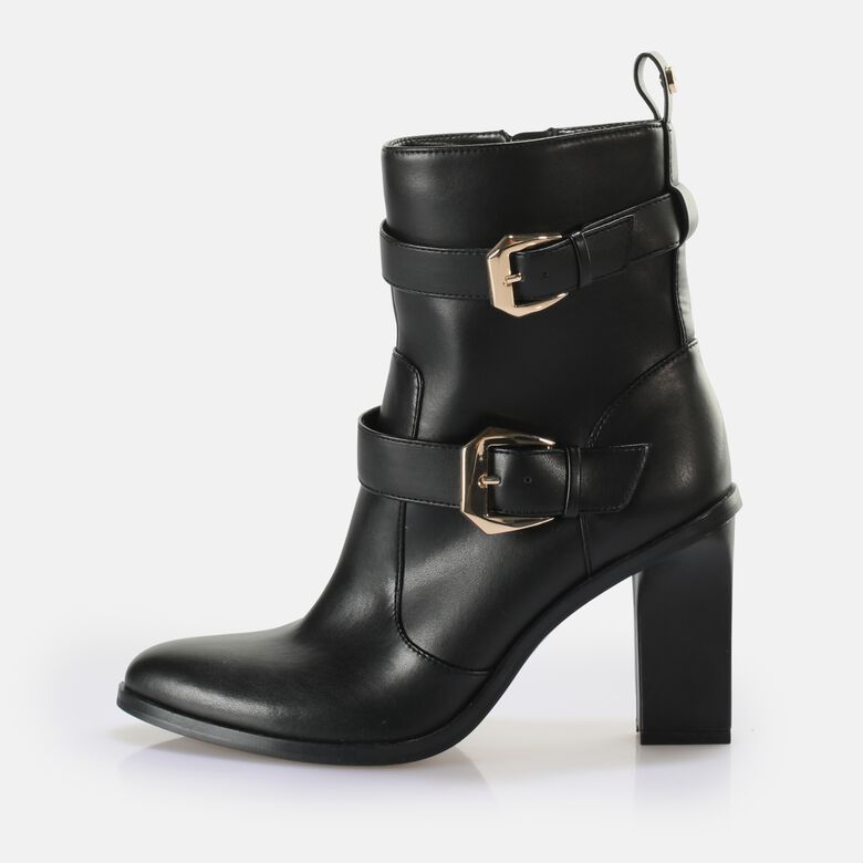 Zoe Buckle Boot Bottes vegan, noir