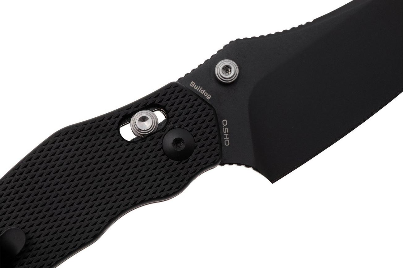 Kizer Vanguard Bulldog V3672A1 PVD Nitro-V, Black Aluminium zakmes, O.SHO design