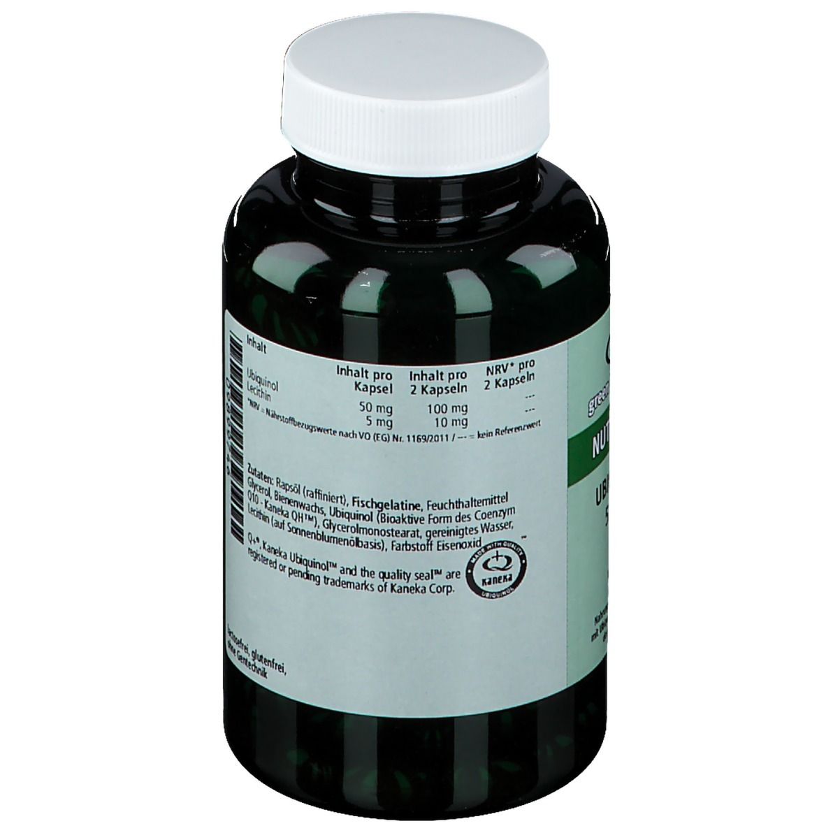 green line NUTRITHEKE Ubiquinol 50 mg