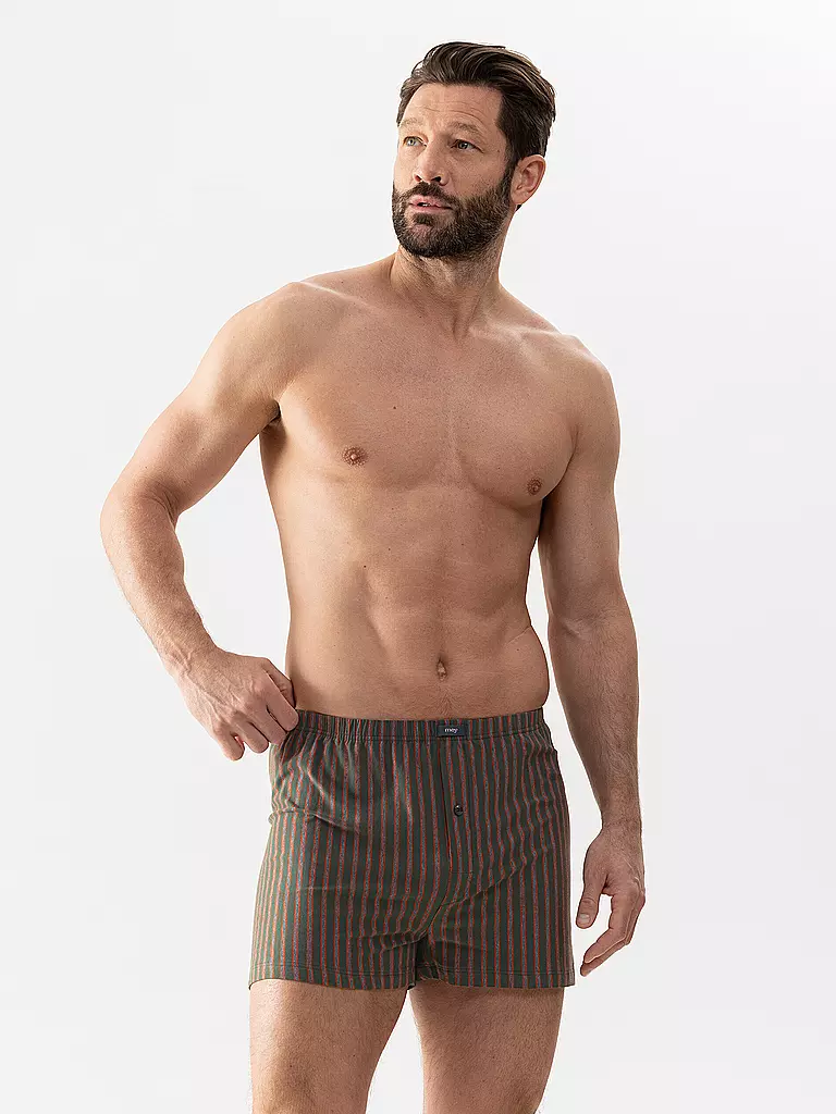 MEY Boxershorts quartz melange olive
