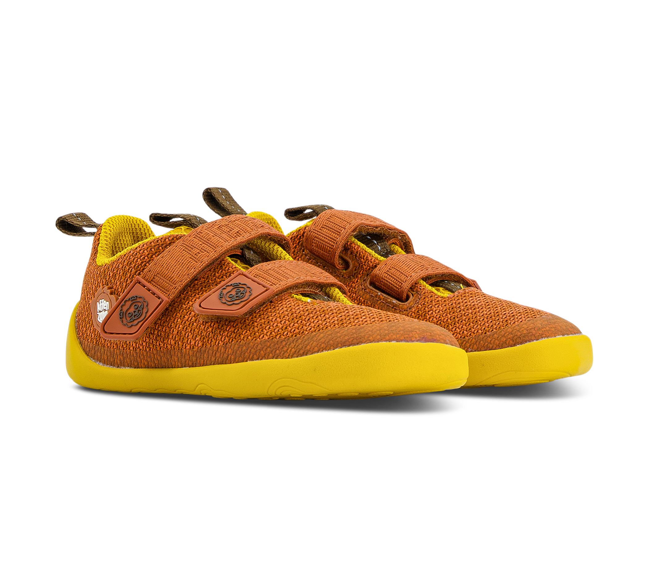 Affenzahn Barfussschuh Knit Happy - Klettschuhe braun