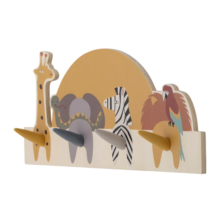 Bloomingville - Mallen Wandgarderobe, Tiere