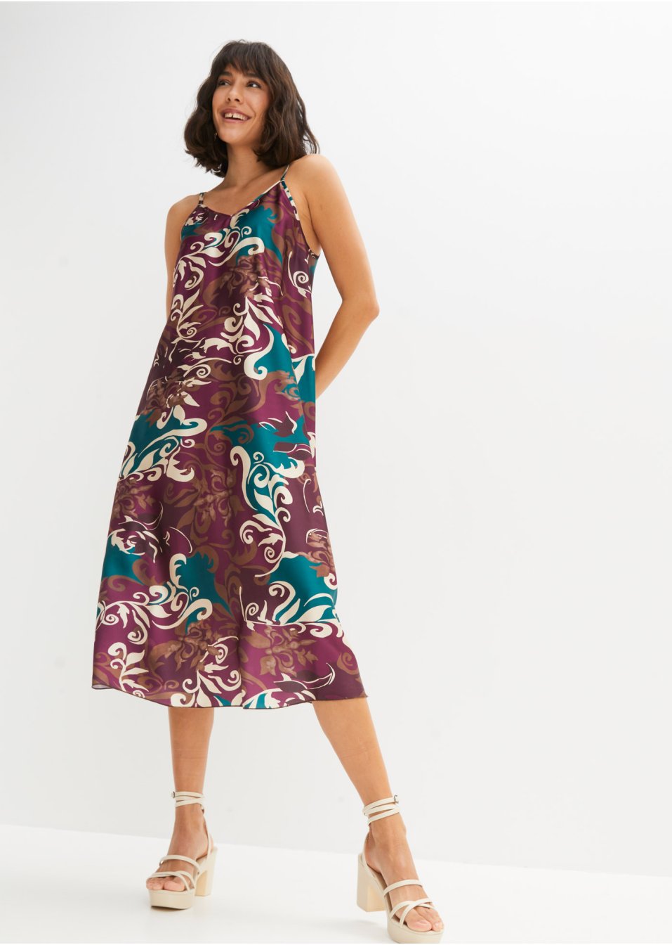 Robe midi imprimée
