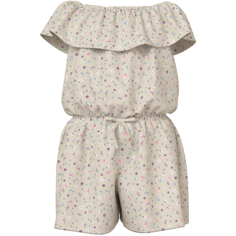 Køb Name It Almond Milk Cute Flowers Nkfvinaya Ss Playsuit Fffff Noos