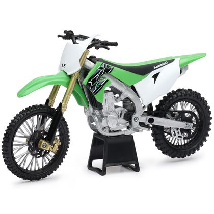 Miniature Newray Moto Kawasaki 450 KX - Echelle 1/12° - Vert / Vert