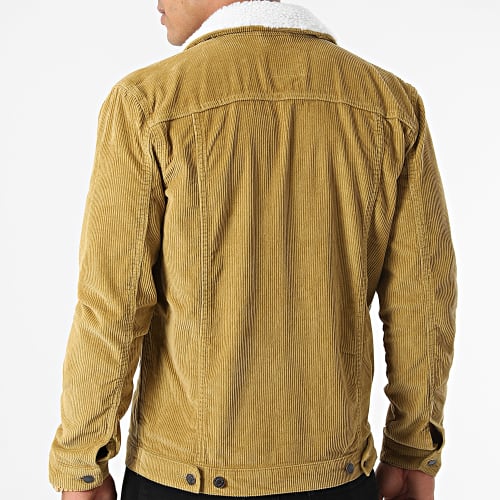 Veste Velours Col Mouton Corduroy Teddy Kaki Clair