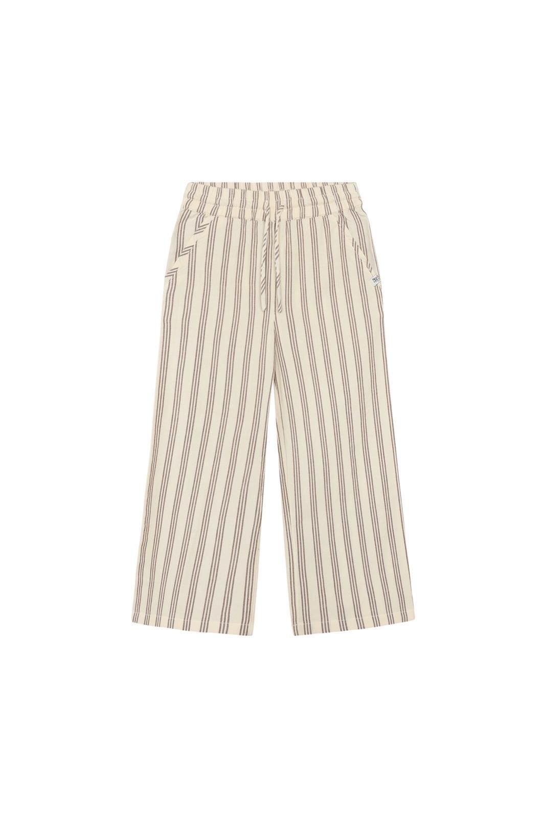 Noppies Kids Broek relaxed fit stripe - Bone White