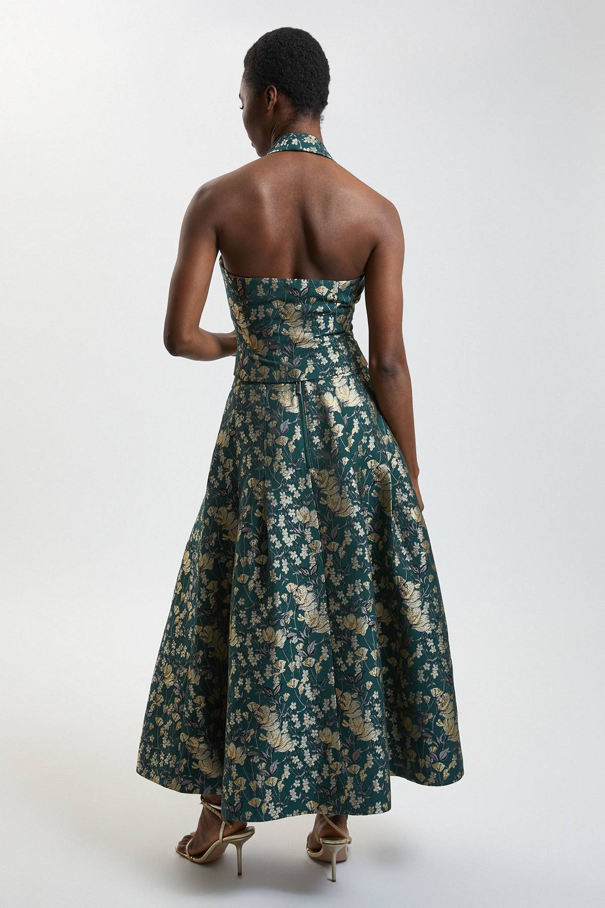 KarenMillen Jupe Midi Ample En Jacquard