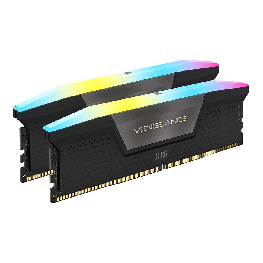 Corsair Vengeance RGB Black - 2 x 48 Go (96 Go) - DDR5 6800 MHz - CL40