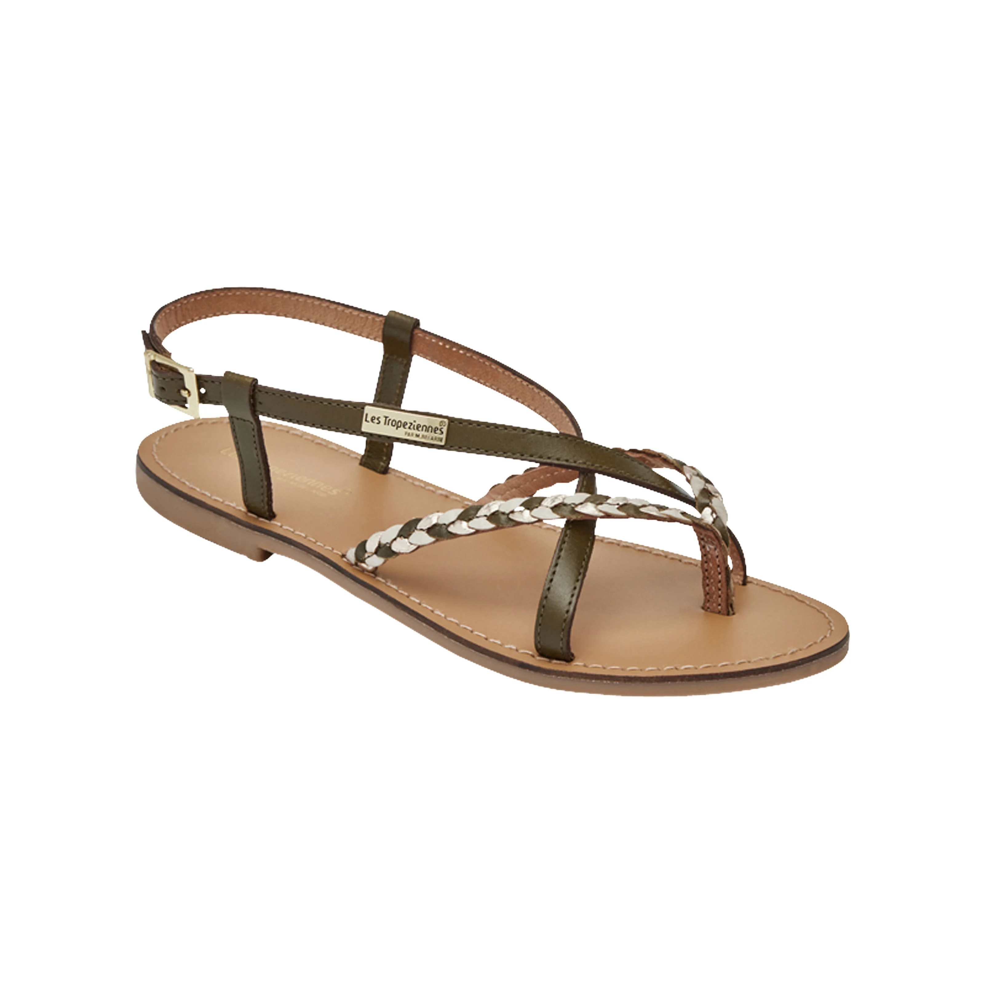 Sandales cuirpar m.belarbi chou | Kaki