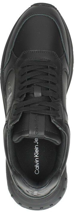 Calvin Klein Chunky Runn Laceup Low LTH-Nappa zwart
