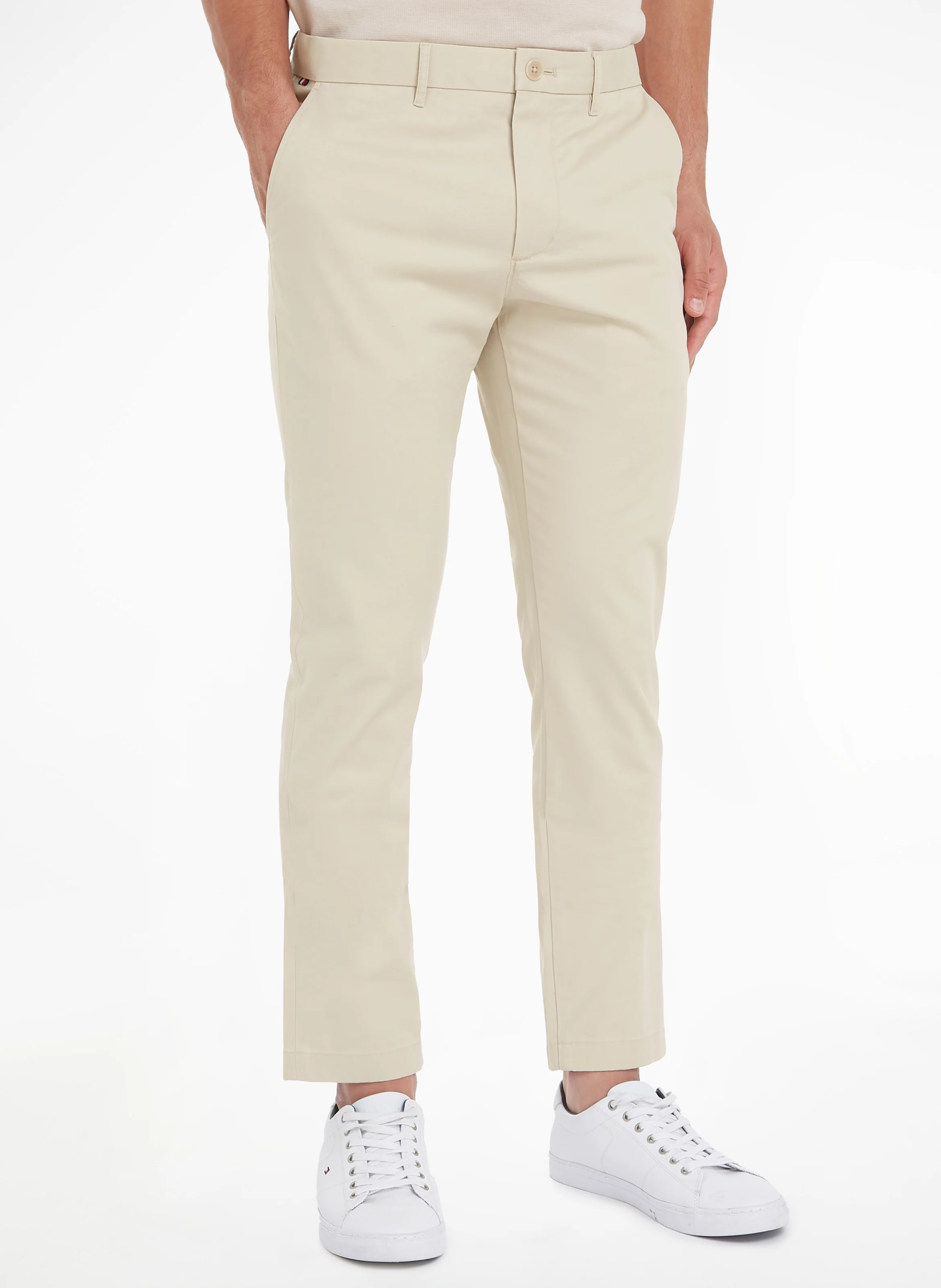Pantalon chino en coton bio| Beige