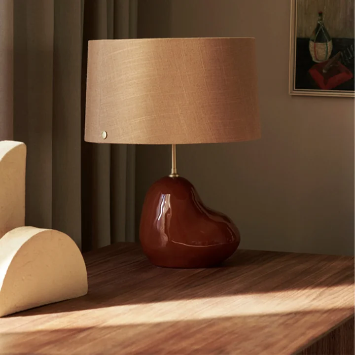 Ferm Living - Hebe Tischleuchte Basis medium, H 30 cm / off-white