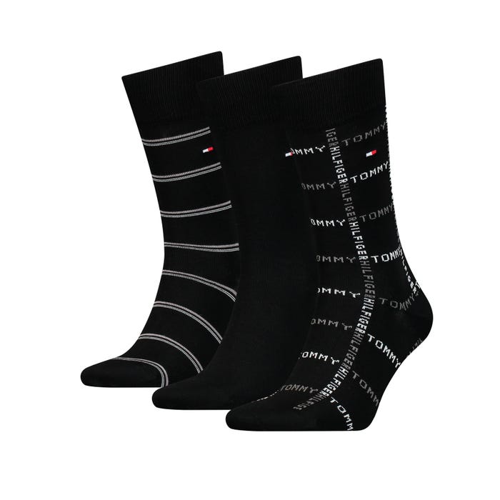 Tommy Hilfiger-3-pack giftbox sokken stripes - Tommy Hilfiger