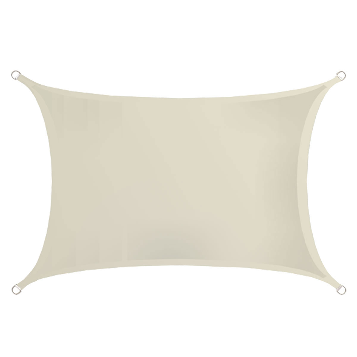 AMANKA 2 x 3 waterafstotende polyester schaduwdoek - Beige