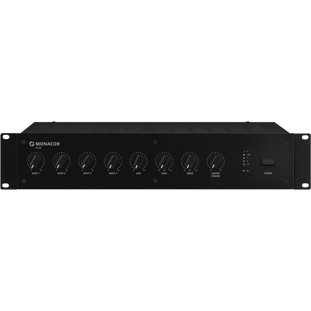 Monacor PA-900 mono mixing versterker 120W