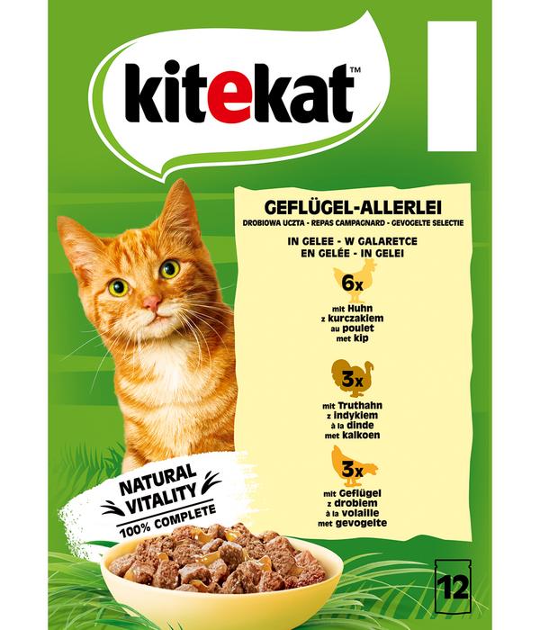 KITEKAT® Nassfutter für Katzen Multipack