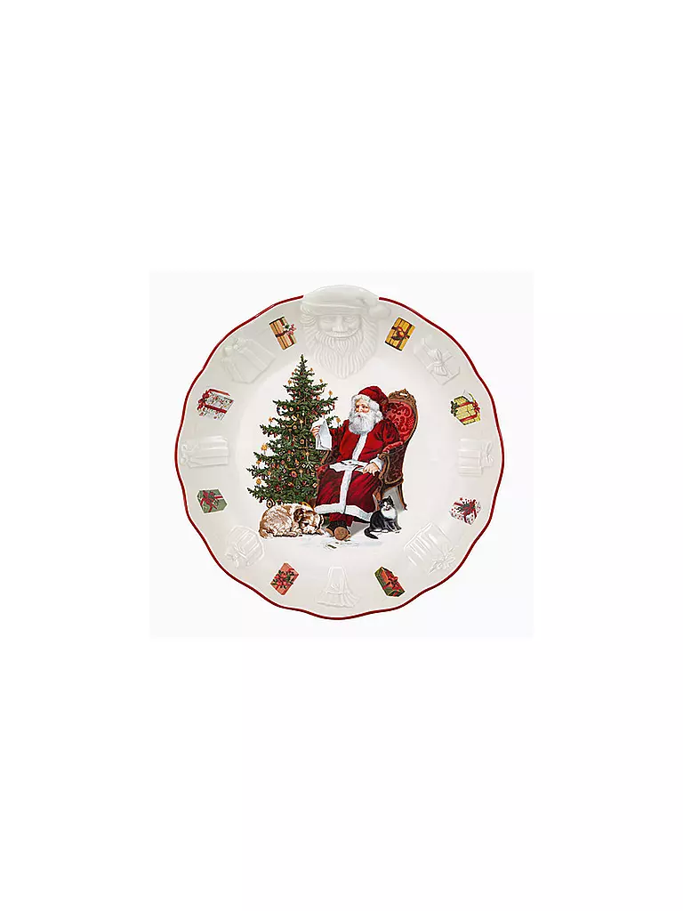 VILLEROY & BOCH Toy's Fantasy Schale mit Santa Relief, 24x25x4,6cm bunt