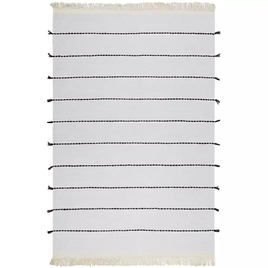 Esprit Kelim Teppich Lina grau-blau-schwarz