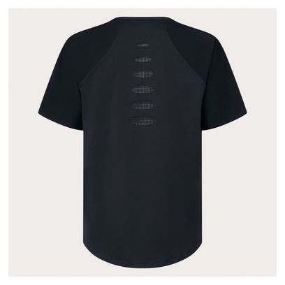 Maillot Manches Courtes Oakley Seeker Airline Noir