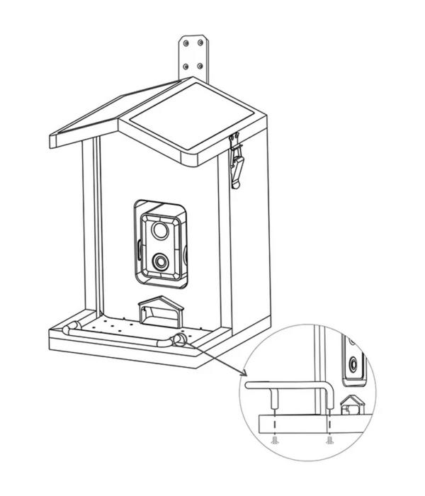 Croci Vogelfutterhaus Smart Wi-Fi, inkl.