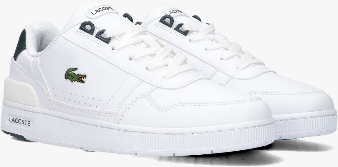 LACOSTE witte lacoste lage sneakers t-clip j