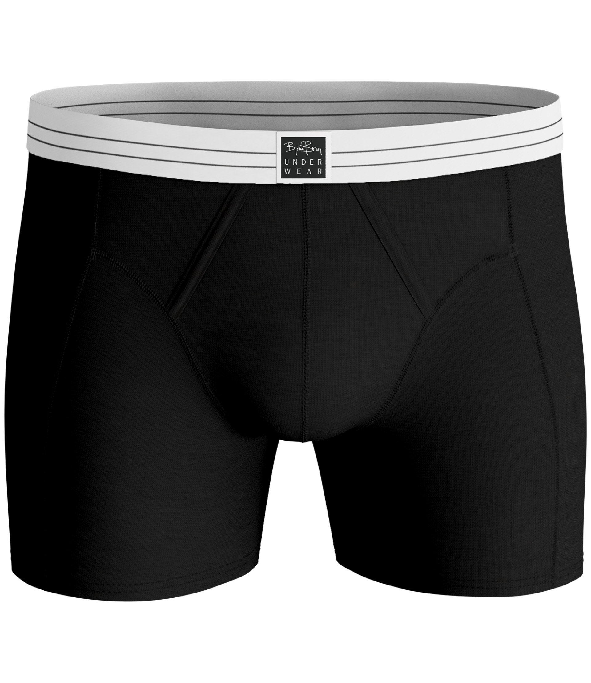 Premium Cotton Stretch Original Boxer 2-Pack Herre Black/White