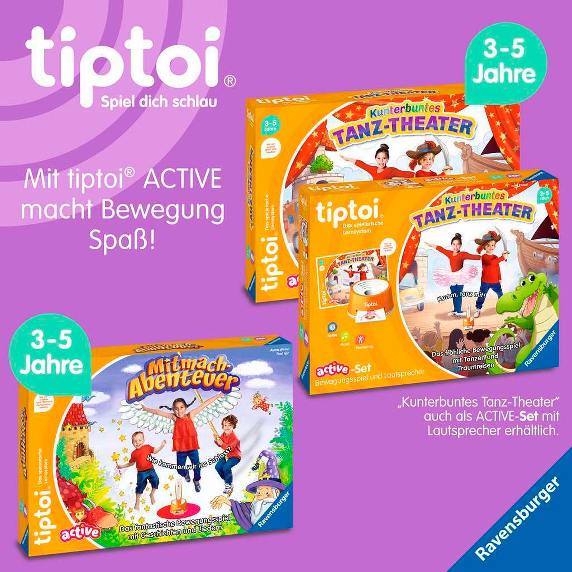 Ravensburger - TIPTOI ACTIVE Dschungel-Olympiade
