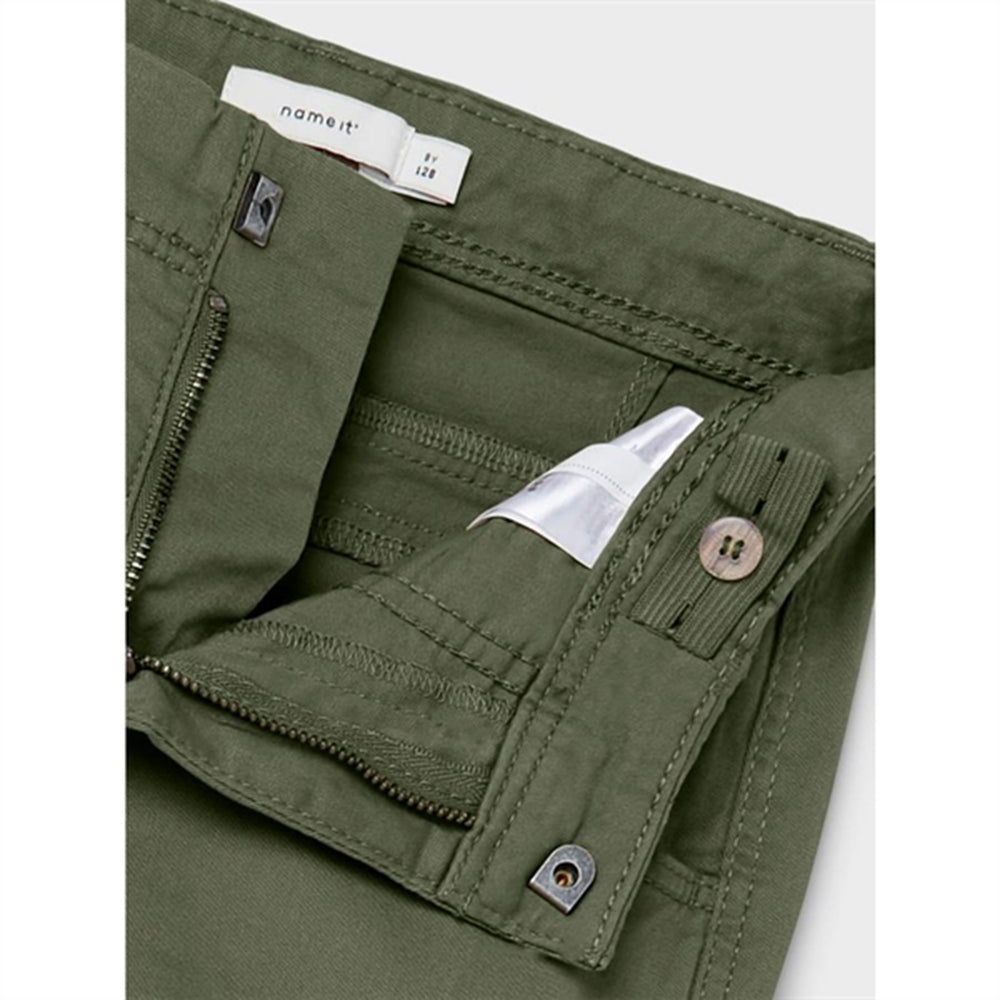 Køb Name it Deep Lichen Green Ryan Cargo Twill Bukser Noos