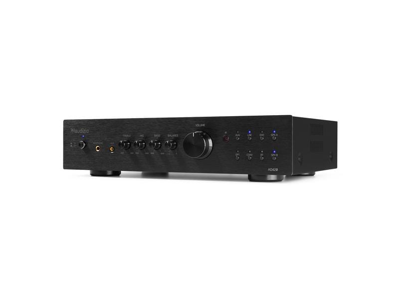 Audizio Stereo-Verstärker AD420B Schwarz Vielseitiger 4-Kanal-Verstärker mit grosser Funktionalität
