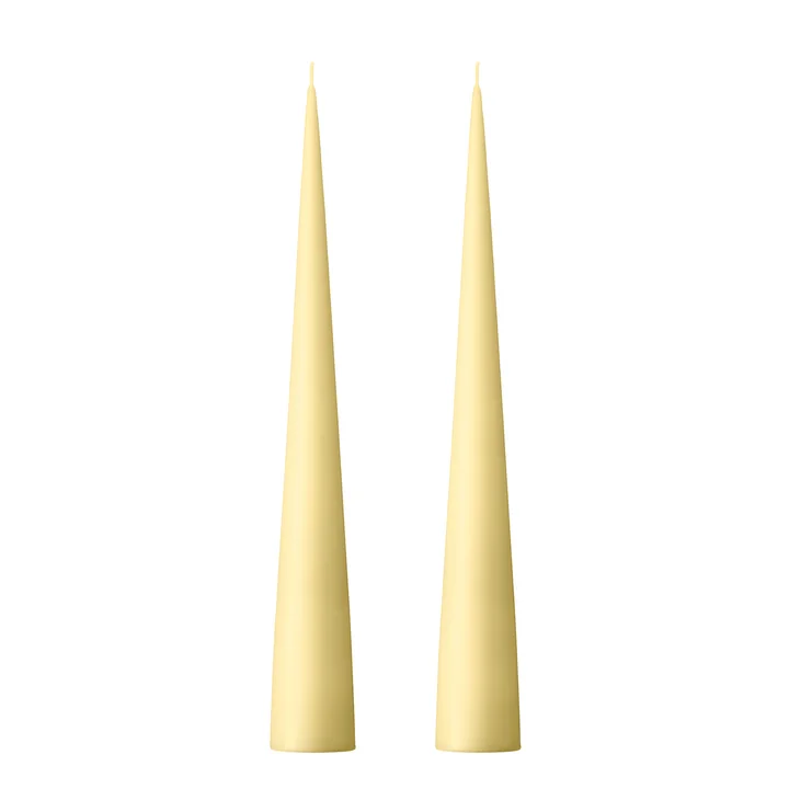 ester & erik - Kegelkerze, 37 cm, No. 17, buttermilk / matt (2er-Set)