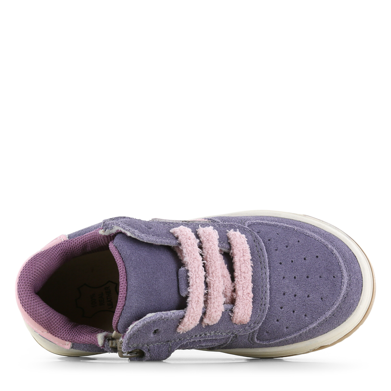 Shoesme paarse sneaker met ritssluiting Microfiber leer, Suède | Sale