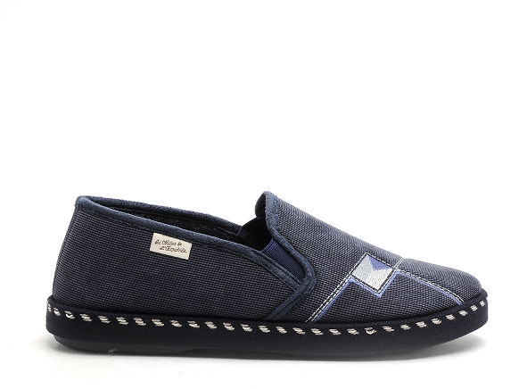 La maison de l espadrille chaussons homme 6861 6 bleu