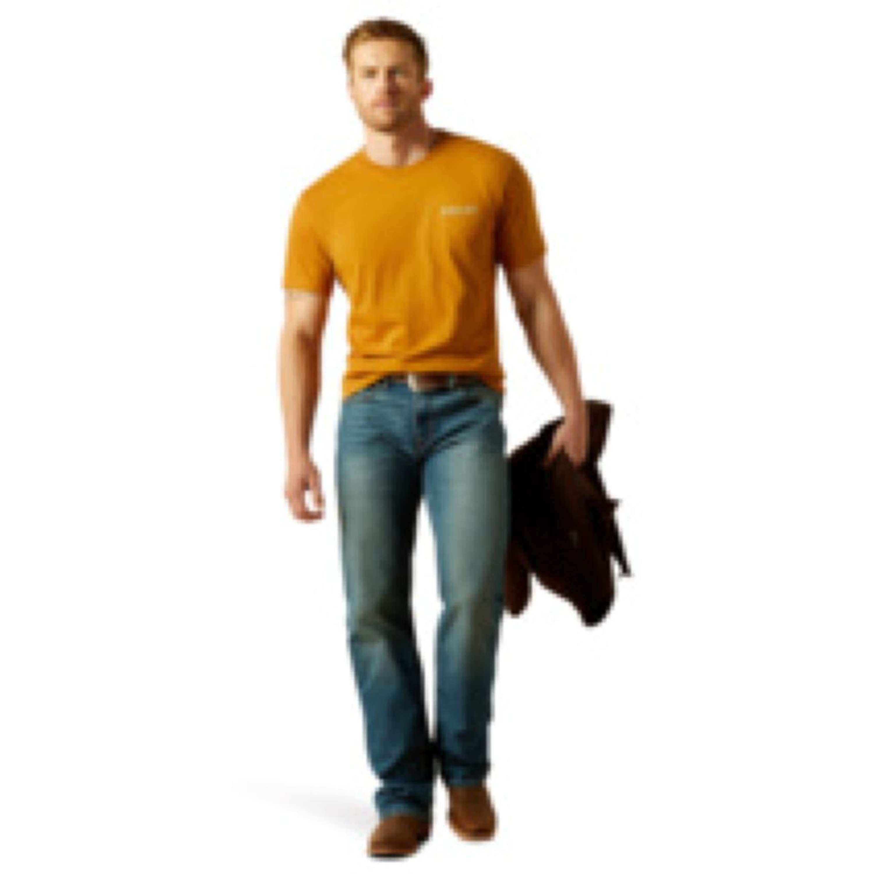 Ariat T-Shirt Scorpion Seal Heren Oranje
