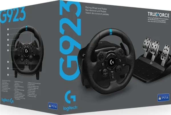 Logitech® | G923 - Rat og pedalsæt - kabling - for PC/ Playstation 4/ Playstation 5