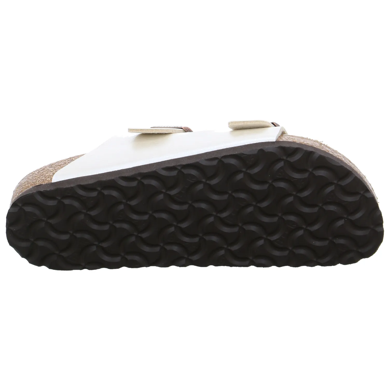 BIRKENSTOCK Bio-Fussbett Offwhite Lederimitat