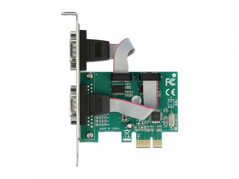 Delock PCI-Express-Karte 90007 2x Seriell / RS-232 PCIe-Schnittstellenerweiterungskarte: 2x RS-232