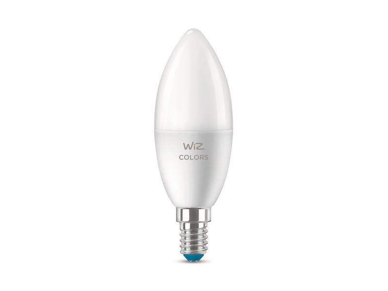 WiZ Leuchtmittel 4.9W 40W E14 C37 TunableWhite&Color Doppel Smartes Leuchtmittel, steuerbar über Bluetooth, Matter, WLAN