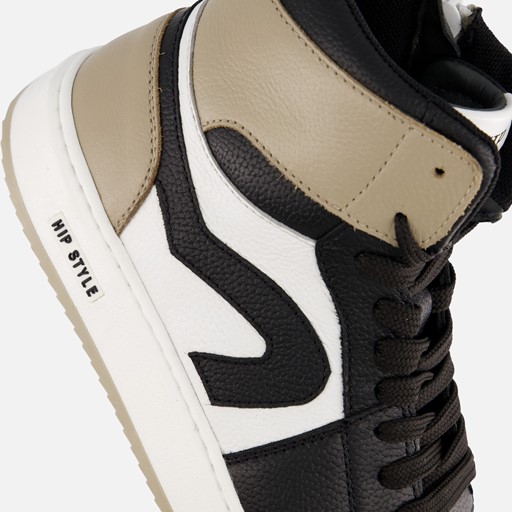 HIP Sneakers taupe Leer