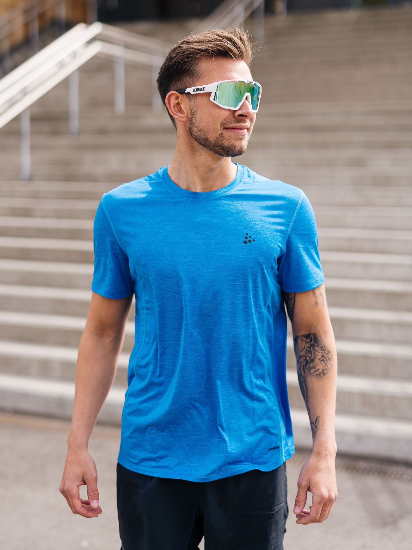 Adv Charge Melange Short Sleeve Tee Man