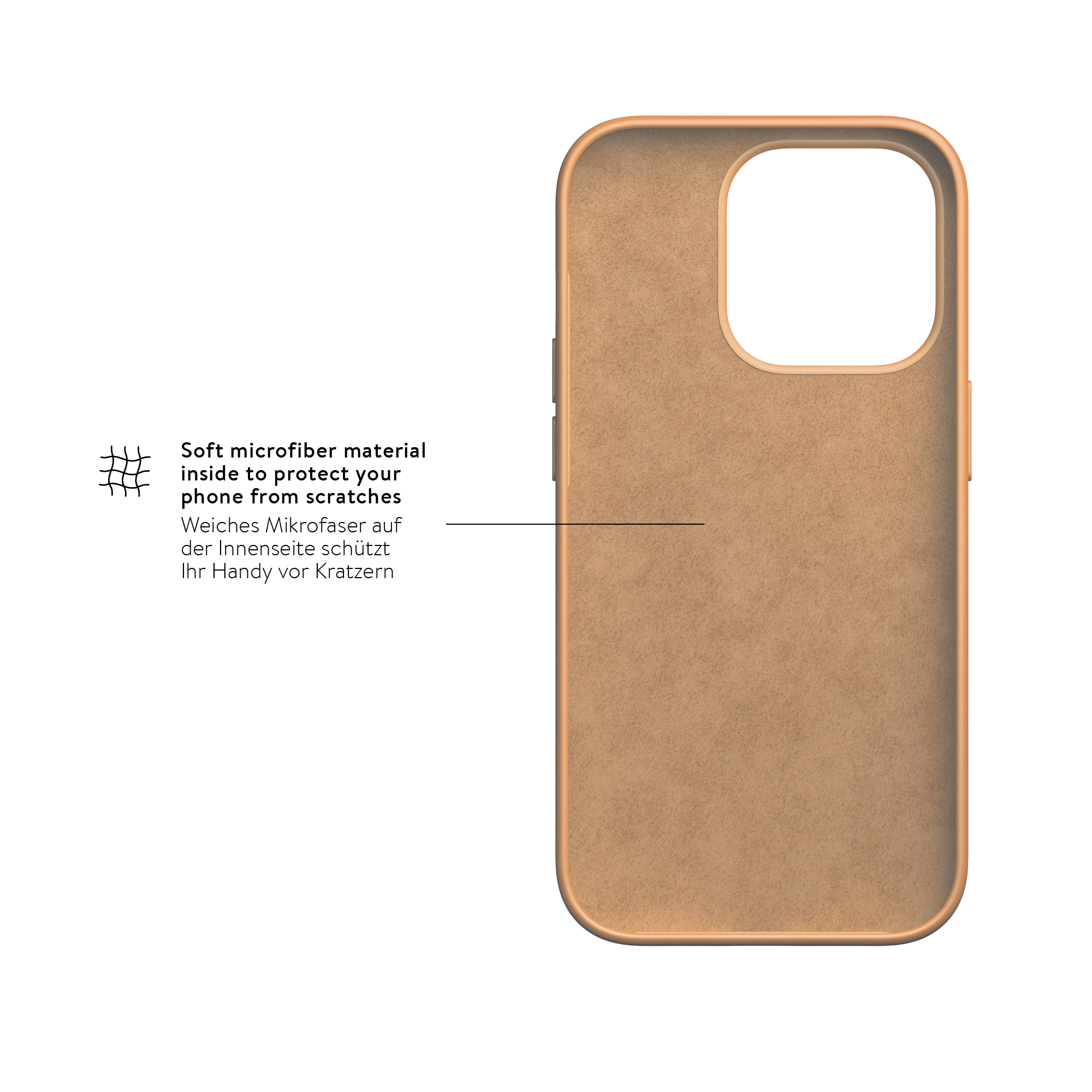 iPhone 14 Urban Case Silikon Cover Hülle (1501FIT54) - Apricot